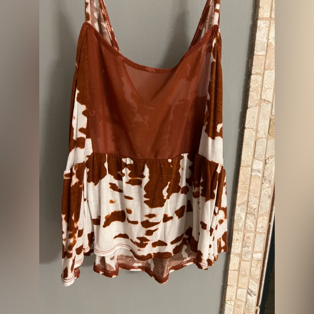 Alo Yoga Cow Print Crop Tank